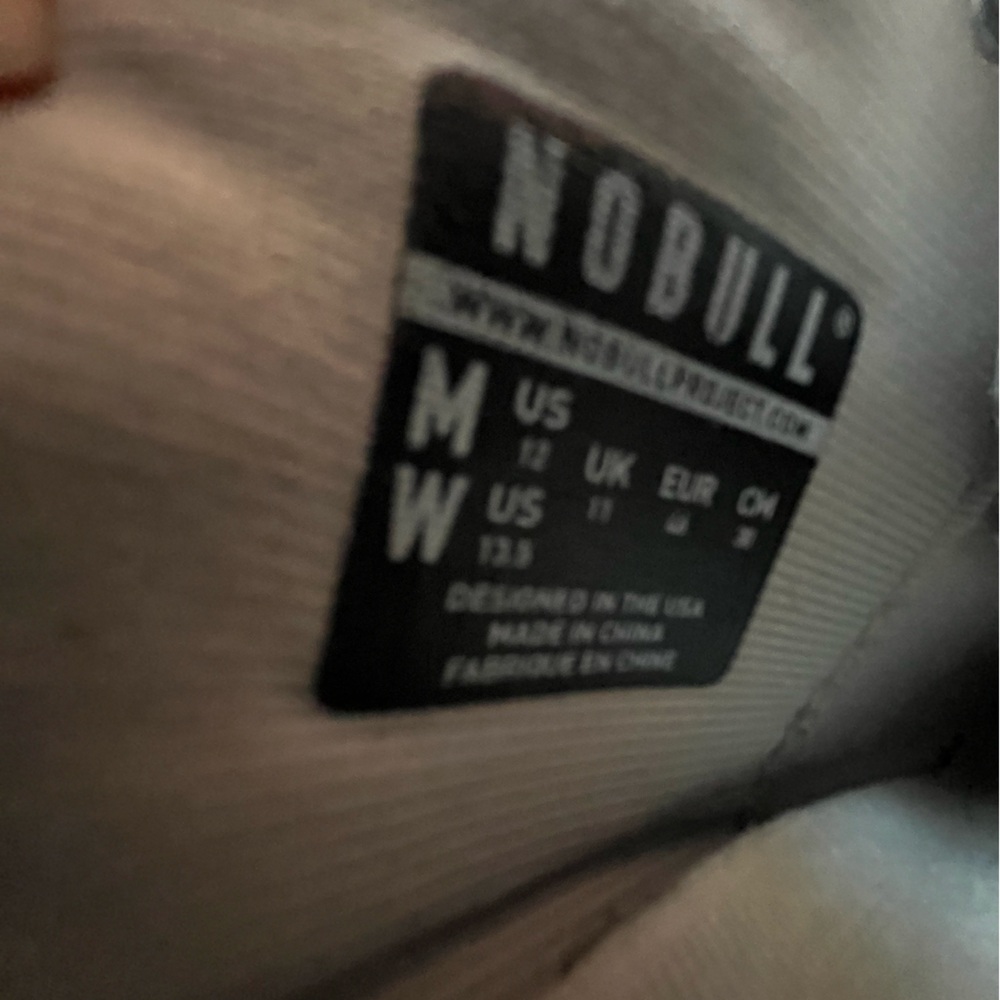 NOBULL Gray and White Minimalist Sneakers - Picture 9 of 9